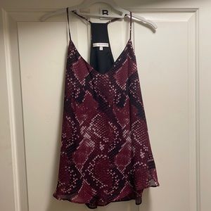 Lavender Brown Purple (wine purple) Snakeskin tank top